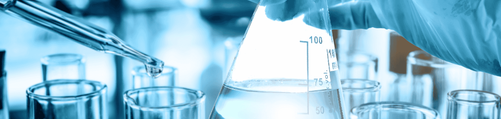 Technician performing nutrient analysis in a water laboratory